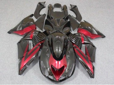 Loja Abs Carenagem Moto Kawasaki ZX14R ZZR 1400 06-11 - Preto Vermelho