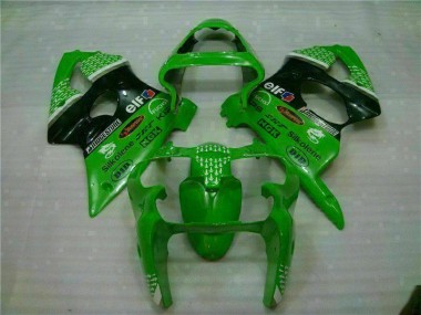 Loja Abs Carenagem Moto Kawasaki ZX6R 00-02 - Verde Preto