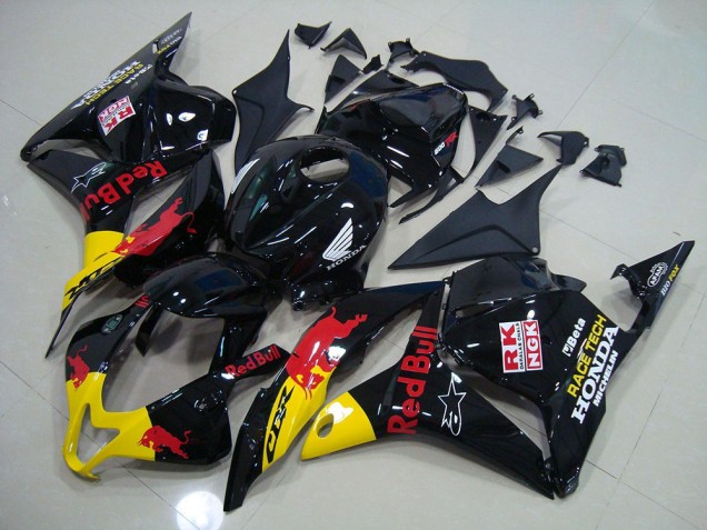 Loja Abs Kit Carenagem & Plásticos Moto Honda CBR 600RR 09-12 - Preto Red Bull