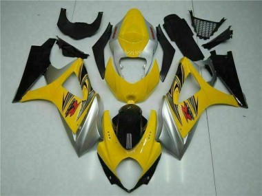 Loja Abs Kit Carenagem & Plásticos Moto Suzuki GSXR 1000 K7 07-08 - Amarelo