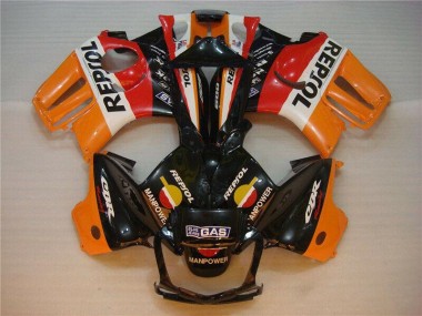 Loja Abs Kit Completos Carenagem Moto Honda CBR 600 F3 95-98 - Preto Laranja Repsol