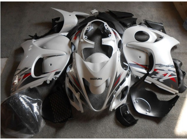 Loja Abs Kit Completos Carenagem Moto Suzuki GSXR 1300 Hayabusa 08-19 - Branco Preto
