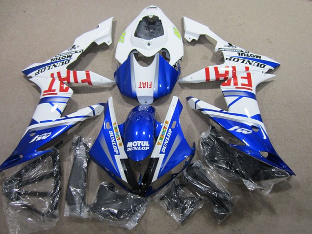 Loja Abs Kit Completos Carenagem Moto Yamaha R1 04-06 - Azul Branco Motul Fiat