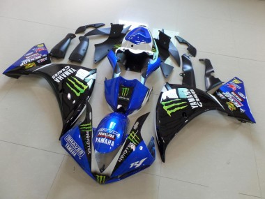 Loja Abs Kit Completos Carenagem Moto Yamaha R1 12-14 - Azul Preto Monster