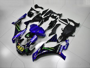 Loja Abs Kit Completos Carenagem Moto Yamaha R1 15-19 - Azul Azul Branco ENEOS 46 Monster