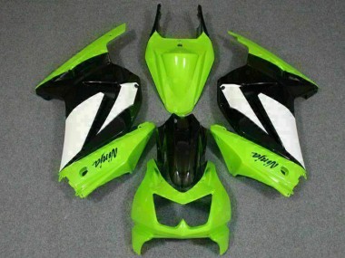 Loja Abs Kits Carenagem Moto Kawasaki EX250 08-12 - Verde Preto Ninja