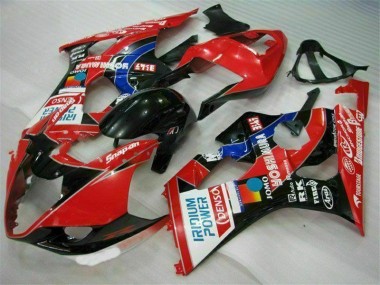 Loja Abs Kits Carenagem Moto Suzuki GSXR 1000 K3 03-04 - Vermelho