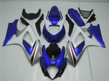 Loja Abs Kits Carenagem Moto Suzuki GSXR 1000 K7 07-08 - Azul Branco