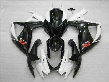 Loja Abs Kits Carenagem Moto Suzuki GSXR 600 / 750 K6 06-07 - Branco Preto