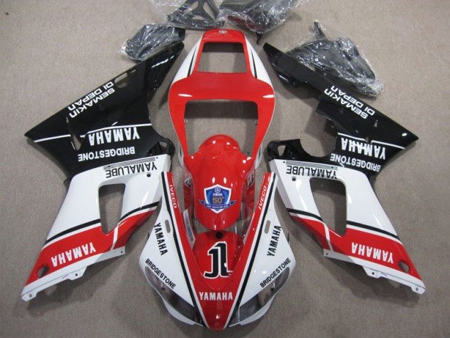 Loja Abs Kits Carenagem Moto Yamaha R1 09-11 - Vermelho Branco Preto