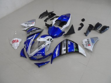 Loja Abs Kits Carenagem Moto Yamaha R1 12-14 - Azul Branco