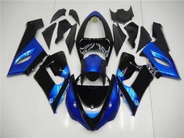 Loja Abs Kits Completos Carenagem Moto Kawasaki ZX6R 05-06 - Azul Preto