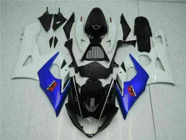 Loja Abs Kits Completos Carenagem Moto Suzuki GSXR 1000 K5 05-06 - Azul Branco