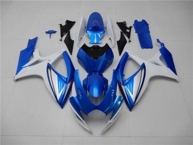 Loja Abs Kits Completos Carenagem Moto Suzuki GSXR 600 / 750 K6 06-07 - Azul Branco