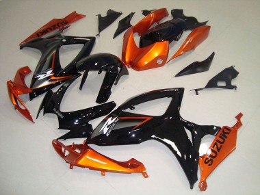 Loja Abs Kits Completos Carenagem Moto Suzuki GSXR 750 K6 06-07 - Preto Laranja