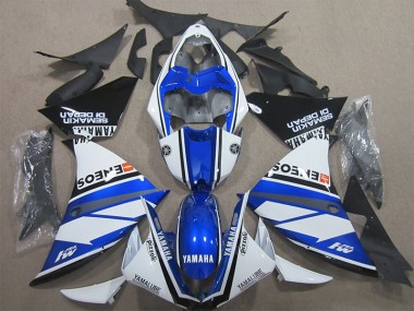 Loja Abs Kits Completos Carenagem Moto Yamaha R1 09-11 - Azul Branco