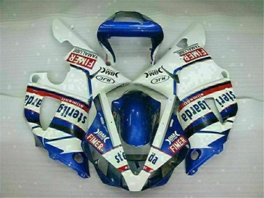 Loja Abs Motocicleta Plástico Yamaha R1 00-01 - Azul Branco