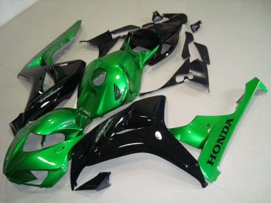 Loja Abs Motocicleta Plásticos Honda CBR 1000RR 06-07 - Preto Verde