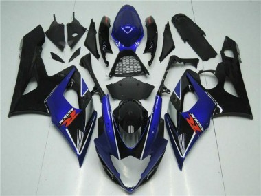 Loja Abs Motocicleta Plásticos Suzuki GSXR 1000 K5 05-06 - Azul Preto