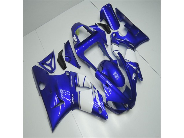 Loja Abs Motocicleta Plásticos Yamaha R1 02-03 - Azul Branco