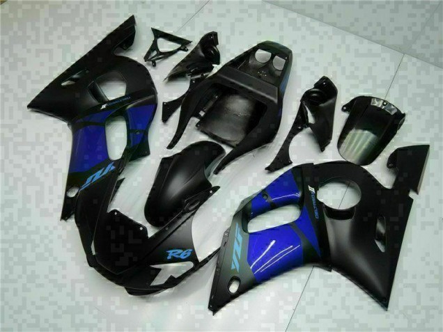 Loja Abs Motocicleta Plásticos Yamaha R6 98-02 - Azul Preto