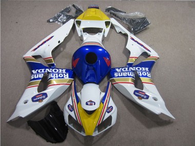 Loja Carenagem Moto Honda CBR 1000RR 06-07 - Branco Azul Rothmans