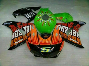 Loja Carenagem Moto Honda CBR 1000RR 08-11 - Verde Laranja