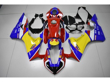 Loja Carenagem Moto Honda CBR 1000RR 17-23 - Vermelho Amarelo Azul HRC Red Bull