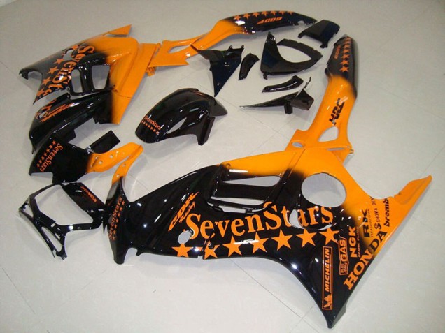 Loja Carenagem Moto Honda CBR 600 F3 95-98 - Preto Laranja SevenStars