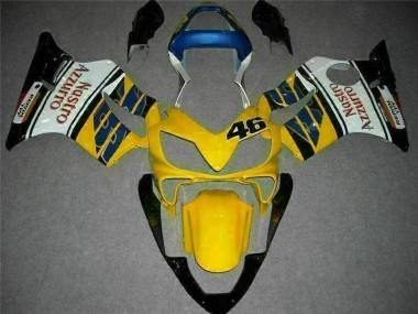 Loja Carenagem Moto Honda CBR 600 F4i 01-03 - Amarelo Branco