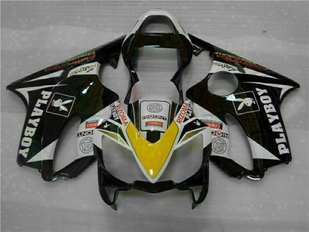 Loja Carenagem Moto Honda CBR 600 F4i 01-03 - Amarelo Prata Preto Playboy