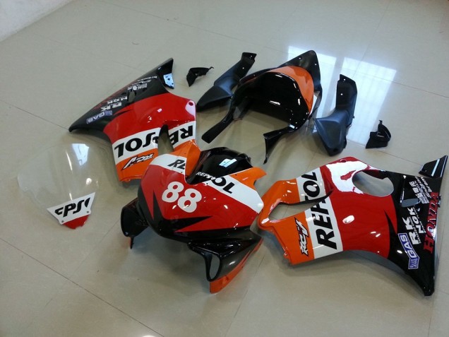 Loja Carenagem Moto Honda CBR 600 F4i 01-03 - Corrida Repsol 88