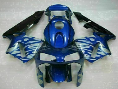 Loja Carenagem Moto Honda CBR 600RR 03-04 - Azul & Prata Chama