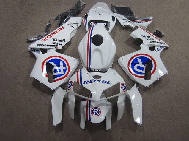 Loja Carenagem Moto Honda CBR 600RR 05-06 - Branco Azul Repsol