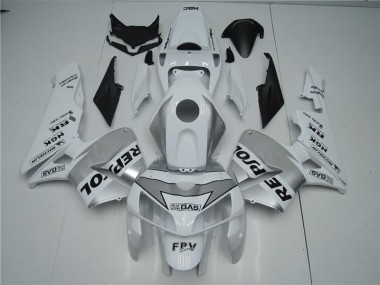 Loja Carenagem Moto Honda CBR 600RR 05-06 - Branco Prata Preto Repsol