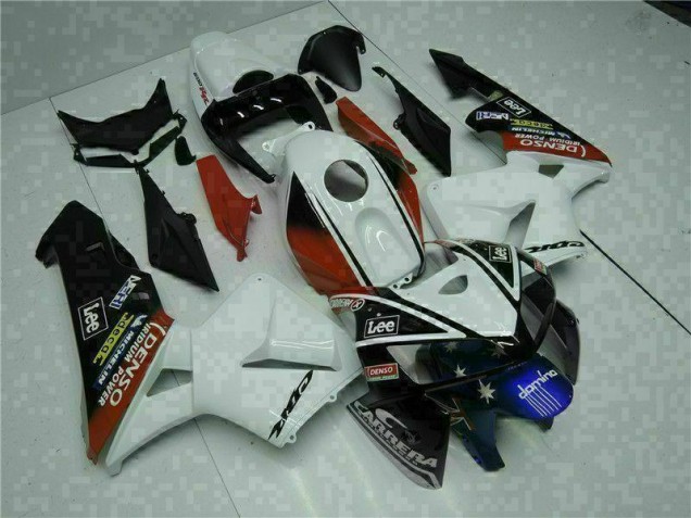 Loja Carenagem Moto Honda CBR 600RR 05-06 - Branco Vermelho Preto Lee