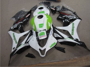 Loja Carenagem Moto Honda CBR 600RR 07-08 - Branco Verde Hannspree