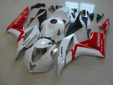 Loja Carenagem Moto Honda CBR 600RR 07-08 - Branco Vermelho Versão de Corrida