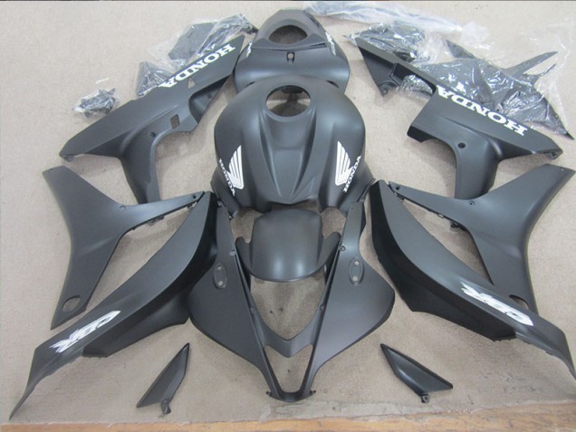 Loja Carenagem Moto Honda CBR 600RR 07-08 - Preto Branco Decalque