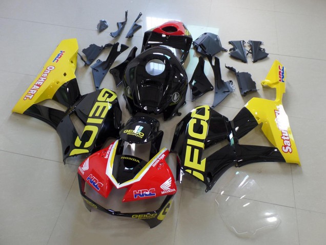 Loja Carenagem Moto Honda CBR 600RR 13-21 - Amarelo Preto Geico