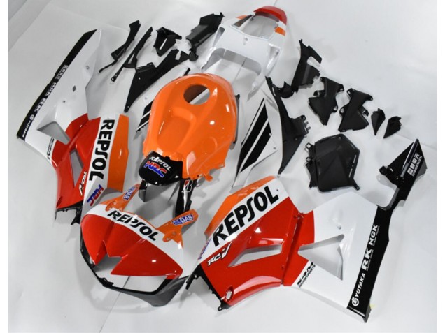 Loja Carenagem Moto Honda CBR 600RR 13-21 - Vermelho Branco Laranja Repsol