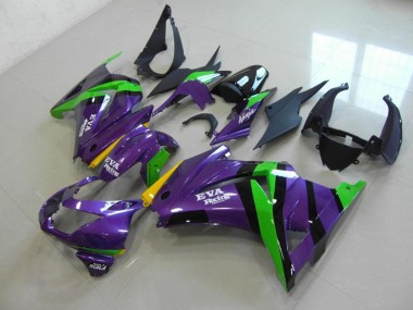 Loja Carenagem Moto Kawasaki ZX 250R 08-12 - Roxo EVA Corrida