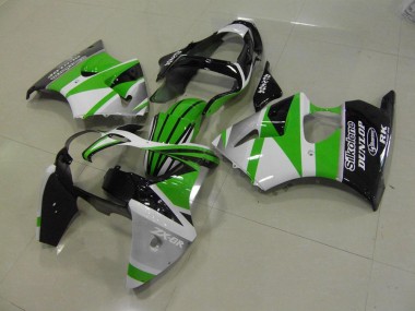 Loja Carenagem Moto Kawasaki ZX6R 00-02 - Verde Branco Listra