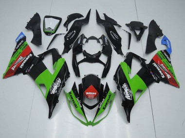 Loja Carenagem Moto Kawasaki ZX6R 13-18 - Preto Verde Vermelho Motocard