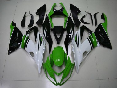 Loja Carenagem Moto Kawasaki ZX6R 13-18 - Verde Branco Preto