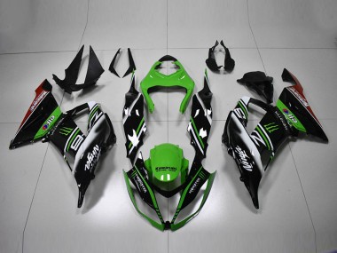 Loja Carenagem Moto Kawasaki ZX6R 13-18 - Verde Preto Branco