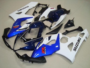 Loja Carenagem Moto Suzuki GSXR 1000 K5 05-06 - Azul Branco Preto