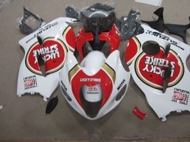 Loja Carenagem Moto Suzuki GSXR 1300 Hayabusa 96-07 - Branco Lucky Strike Motul