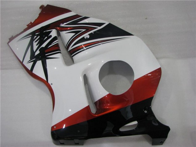 Loja Carenagem Moto Suzuki GSXR 1300 Hayabusa 96-07 - Laranja Branco Preto