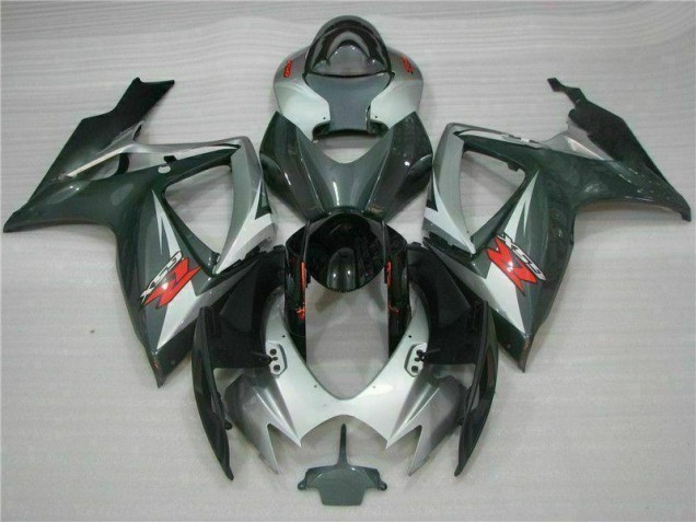 Loja Carenagem Moto Suzuki GSXR 600 / 750 K6 06-07 - Prata Preto